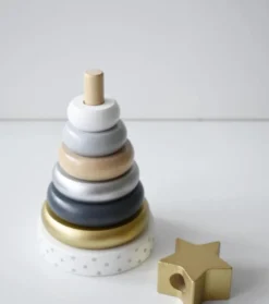 Pyramide en bois - silver -