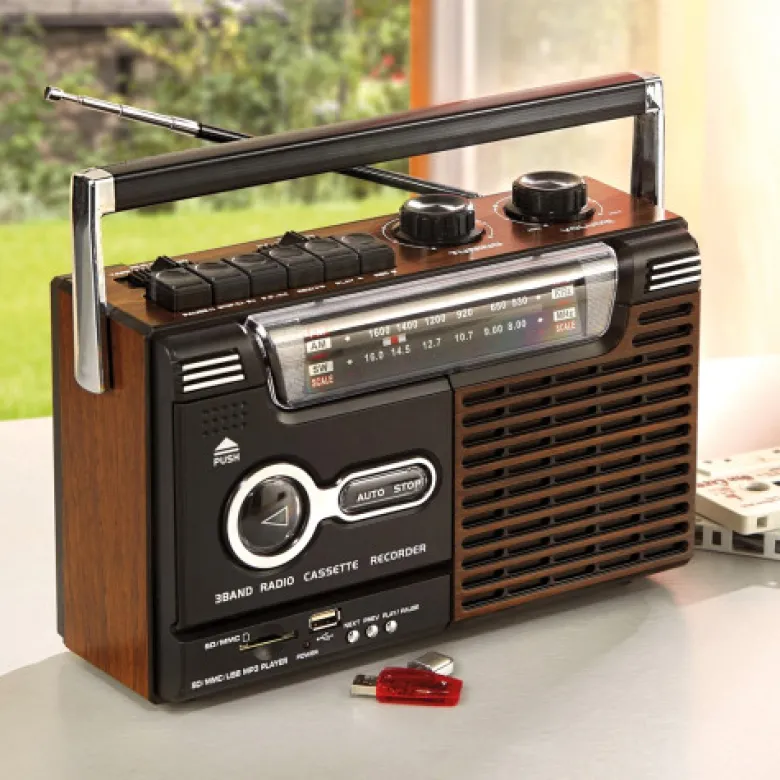 Radio-cassette usb look rétro oldsound