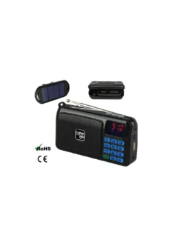 Radio lampe torche mp3 - panneau solaire