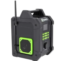 Radio sur batterie r-bat20 20v batterie 2 amp et câble de charge usb