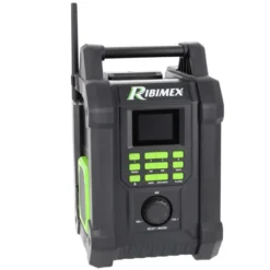 Radio sur batterie r-bat20 20v batterie 2 amp et câble de charge usb