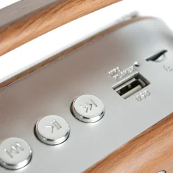 Radio vintage rétro bois fm am sw - mp3 usb micro sd - compacte et design