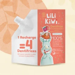 Recharge dentifrice fluor enfant framboise-litchi