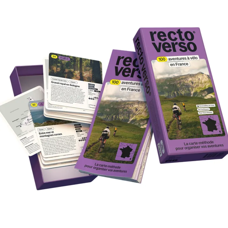 Recto Verso carte-méthode France à vélo