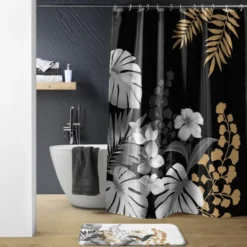 Rideau de douche kelly noir
