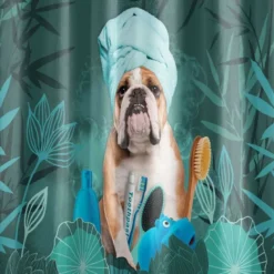 Rideau de douche 180x200 doggy zen