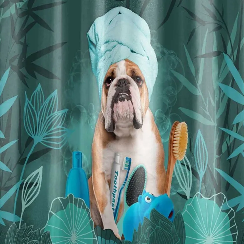 Rideau de douche 180x200 doggy zen