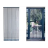 Rideau de porte moustiquaire mosquito gris - 100 x 220 cm - morel
