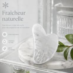Rituel éclat du visage : 3 accessoires et 3 pierres naturelles pour sculpter