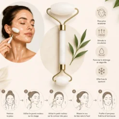 Rituel éclat du visage : 3 accessoires et 3 pierres naturelles pour sculpter