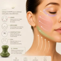 Rituel visage duo jade en pierres véritables pour raffermir les traits