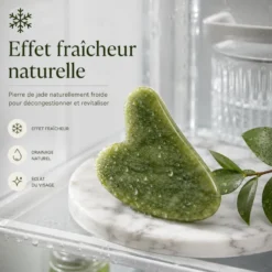 Rituel visage duo jade en pierres véritables pour raffermir les traits