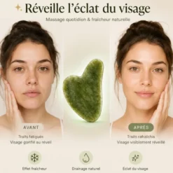 Rituel visage duo jade en pierres véritables pour raffermir les traits