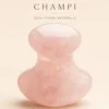 Rituel visage duo quartz rose en pierre véritable pour booster le regard