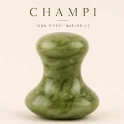 Rituel visage fraîcheur de jade en pierre véritable pour dégonfler et réveiller
