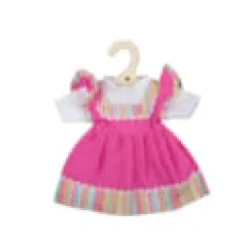 Robe rose pour poupée douce 34 cm