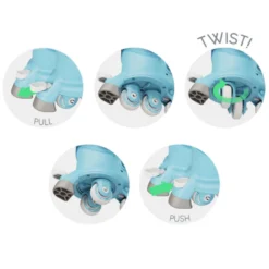 Rollers évolutifs twista bleus 24 - 28