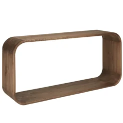 Romy - console design arrondi en bois de mindi