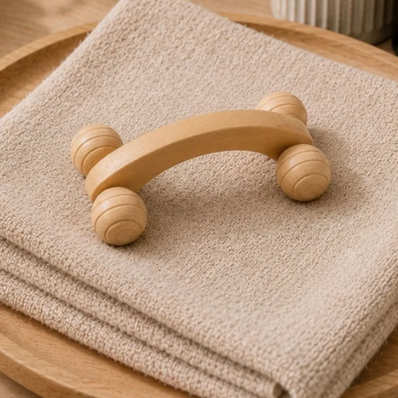 Roue de massage en bois