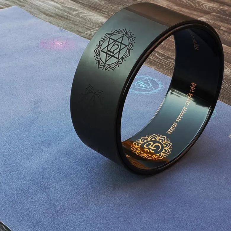 Roue de yoga & fitness éco-pu 7 chakras