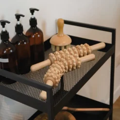 Rouleau de massage incurvé - bois