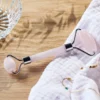 Rouleau de massage visage quartz rose