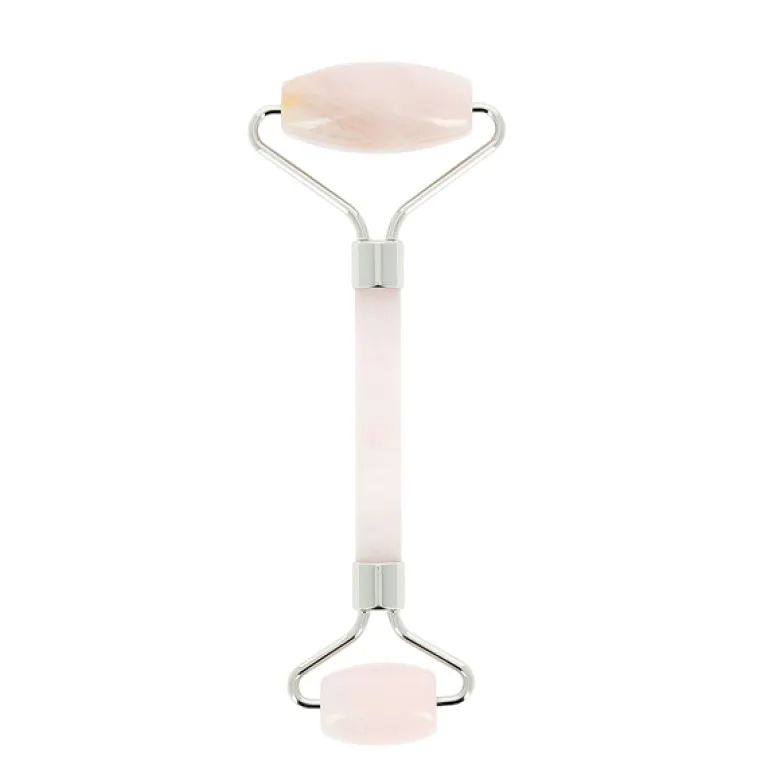 Rouleau de massage visage quartz rose