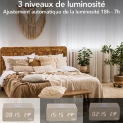 Réveil avec chargeur à induction