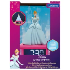 Réveil avec veilleuse disney princesses cendrillon 3d