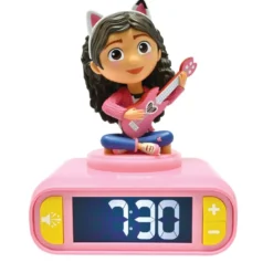Réveil avec veilleuse lumineuse gabby dollhouse en 3d