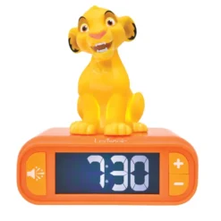 Réveil avec veilleuse simba 3d