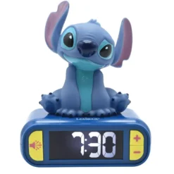 Réveil avec veilleuse stitch en 3d