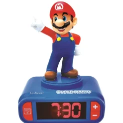 Réveil avec veilleuse super mario en 3d