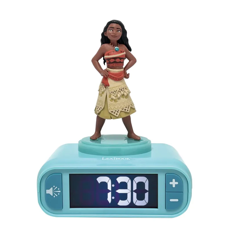 Réveil avec veilleuse vaiana en 3d