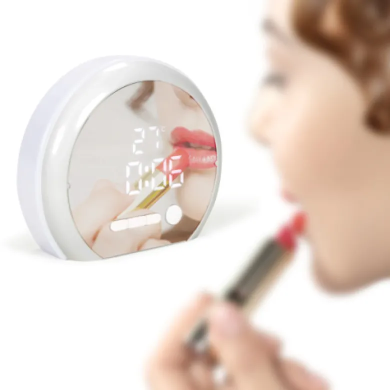 Réveil digital miroir lumineux