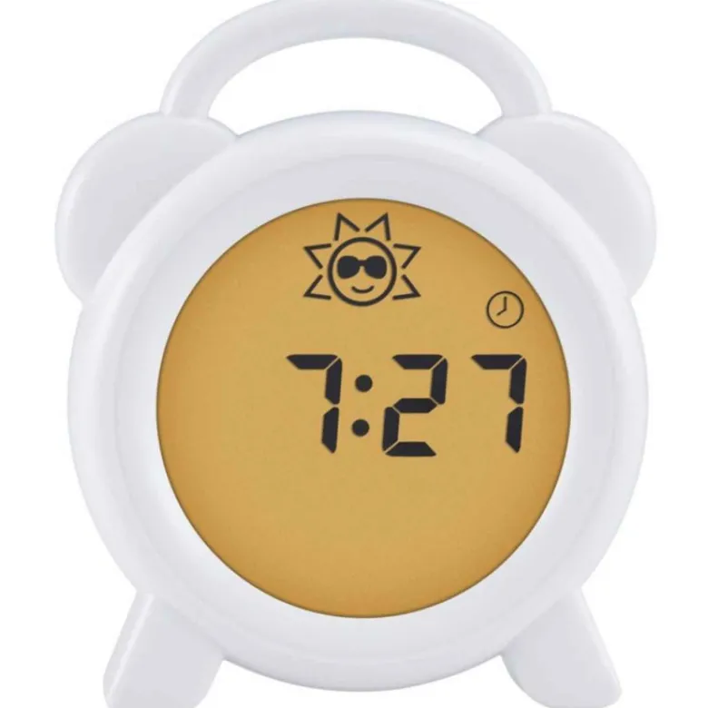 Réveil éducatif et veilleuse sleeptrainer blanc