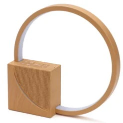 Réveil lampe tactile bruits blancs effet bois