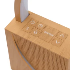 Réveil lampe tactile bruits blancs effet bois