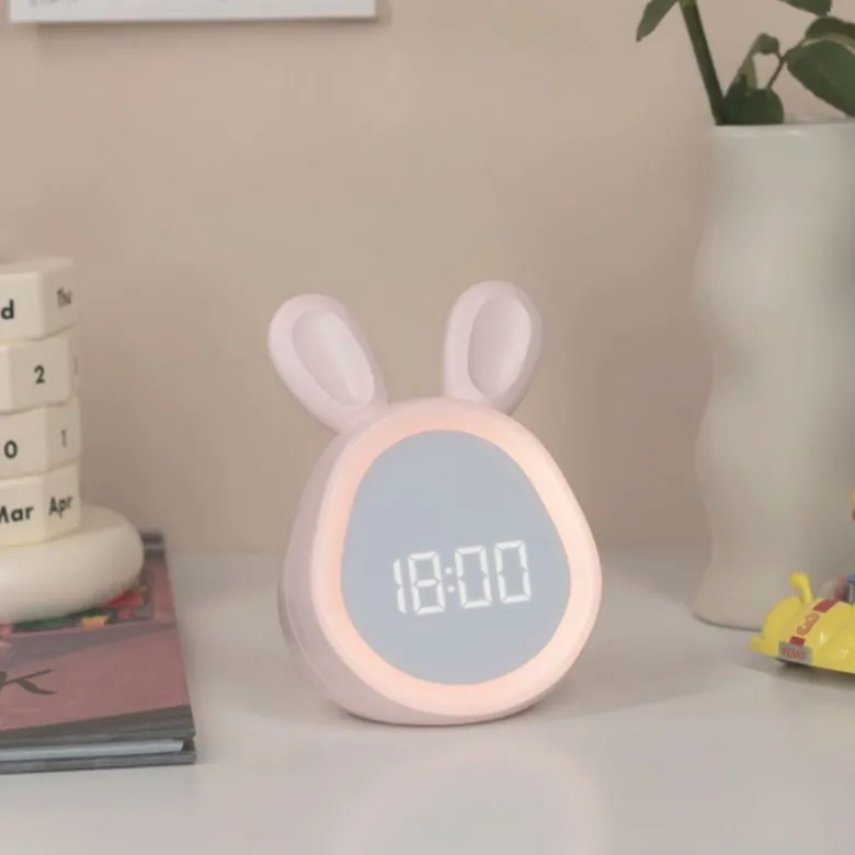 Réveil lapin rose