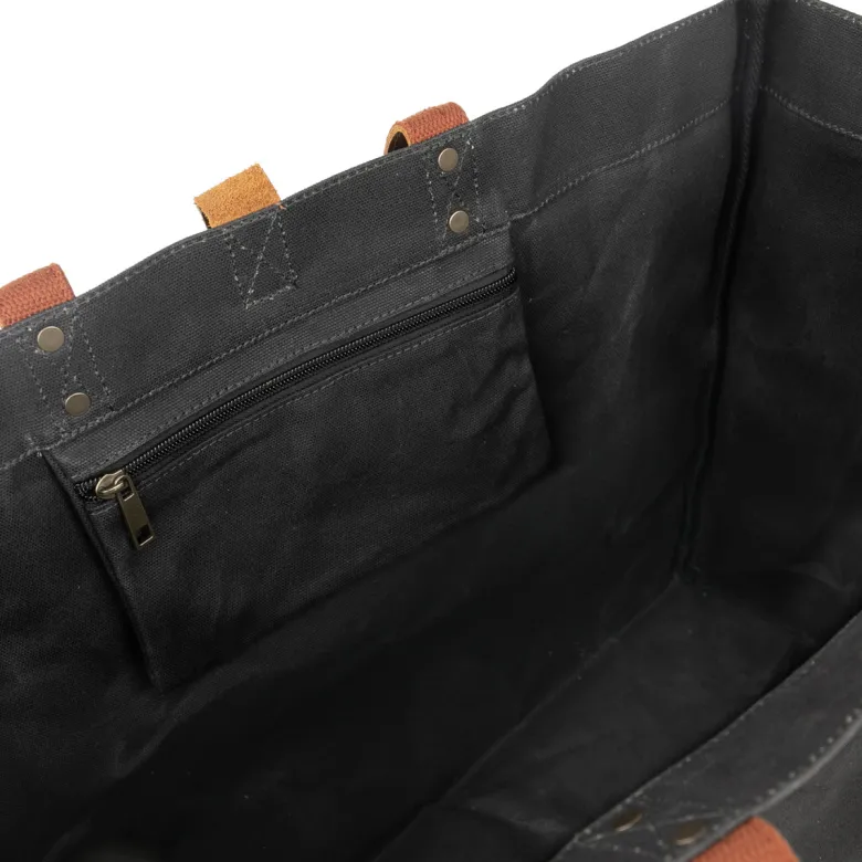 Sac cabas escapade charbon