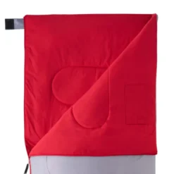 Sac de couchage loisir gris et rouge
