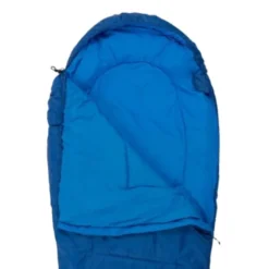 Sac de couchage momie - 2 saisons - bleu
