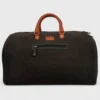 Sac de voyage éco-responsable johner – motifs noir, marron & kaki, éco-conçu