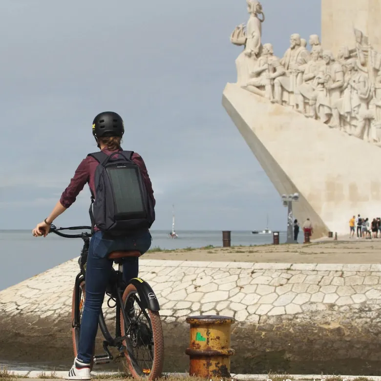 Sac à dos avec panneau solaire puissant