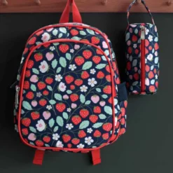 Sac à dos avec poche isotherme fraises