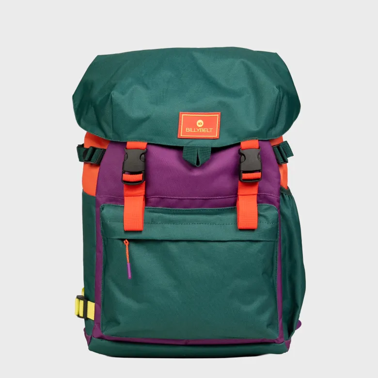 Sac à dos base camp vert et violet Vert foncé