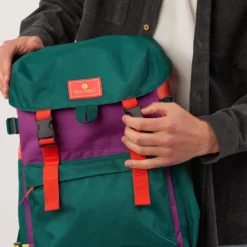 Sac à dos base camp vert et violet Vert foncé