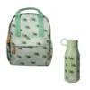 Sac à dos en matière recyclée & gourde souple - ensemble rentrée - tortue