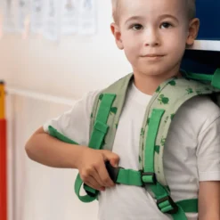 Sac à dos en matière recyclée & gourde souple - ensemble rentrée - tortue