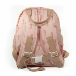 Sac à dos en matière recyclée & gourde souple - ensemble rentrée - hippocampe